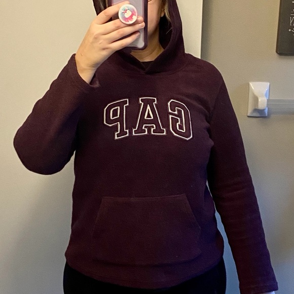 Gap Purple Fleece Sweater Large Pre-owned SOLD - Picture 8 of 11